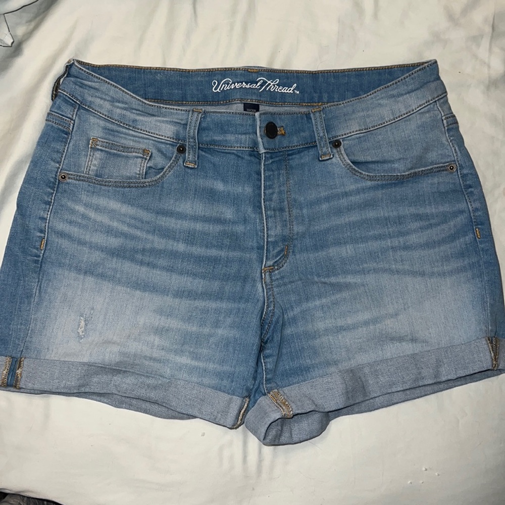 Midi Denim Shorts